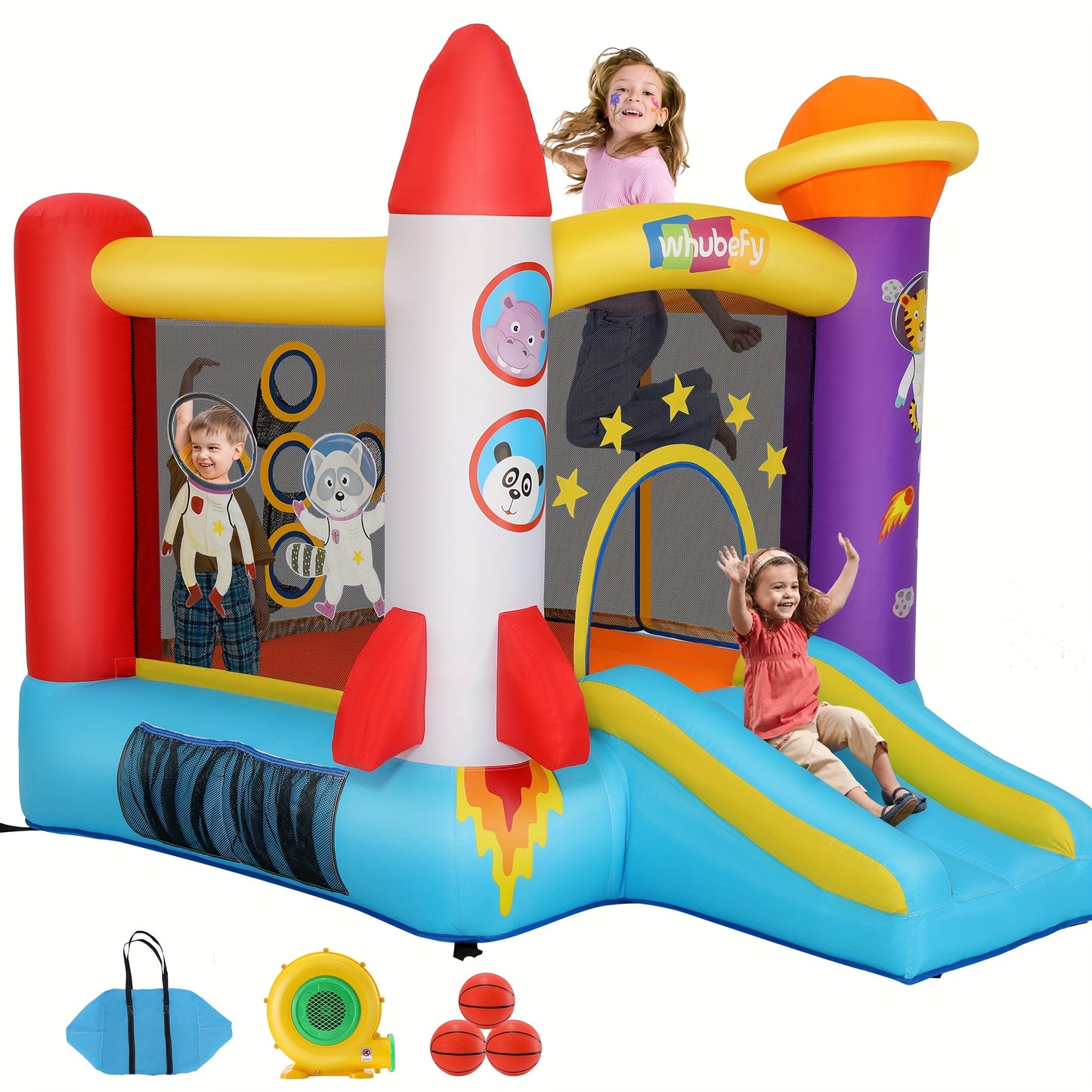 Dieren Astronauten Speelset – Ruimte Speelgoed – Figurenset – Kinderspeelgoed – Avontuur Set – Duurzaam Oxford Doek – Compact & Lichtgewicht