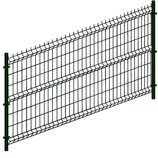 Fence Panel 2500x1230mm, 2W/Hx4mm, Gray RAL 7016