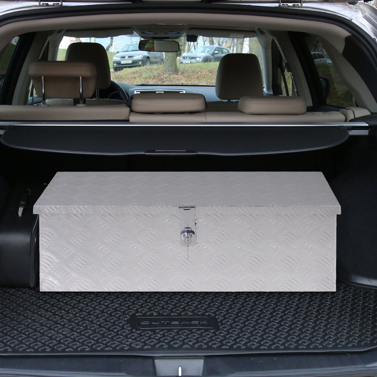 Aluminium Opbergkist – Gereedschapskist – Opbergbak – Gereedschapskoffer – Transportkist – Stevig Gegolfd Aluminium – Inklapbare Handvatten Met Rubberen Grip