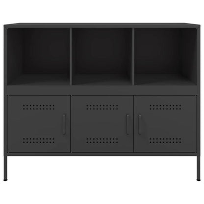 Dressoir – Opbergkast – Kast – Sideboard – Dressoirkast – Zwart Staal – Industrieel Design – Compact 100,5x39x79 cm