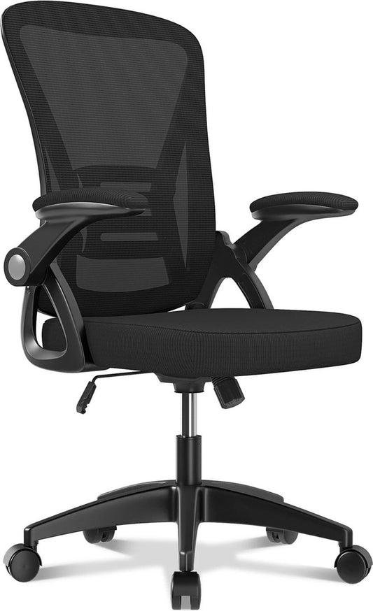 Ergonomic Office Chair - Office Chairs for Adults - Office Chair - Gaming Chair - Office Chair - Fully Adjustable - Incl. 3D Adjustable Armrests &amp; Adjustable Lumbar Support - Black