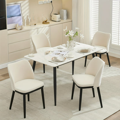 Eetkamerstoel Set – Stoelen – Kuipstoel – Design Stoel – Zwarte Stoelen – Antraciet Grijs – Stevige Constructie – Eenvoudige Montage