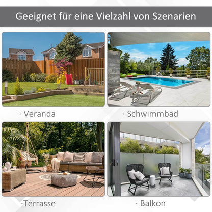Dubbele Parasol – Tuinparasol – XL Parasol – Terrasparasol – Zonwering – Met Zwengel – Metalen Frame – Groot Schaduwoppervlak 440x270x250 cm – UV Bescherming