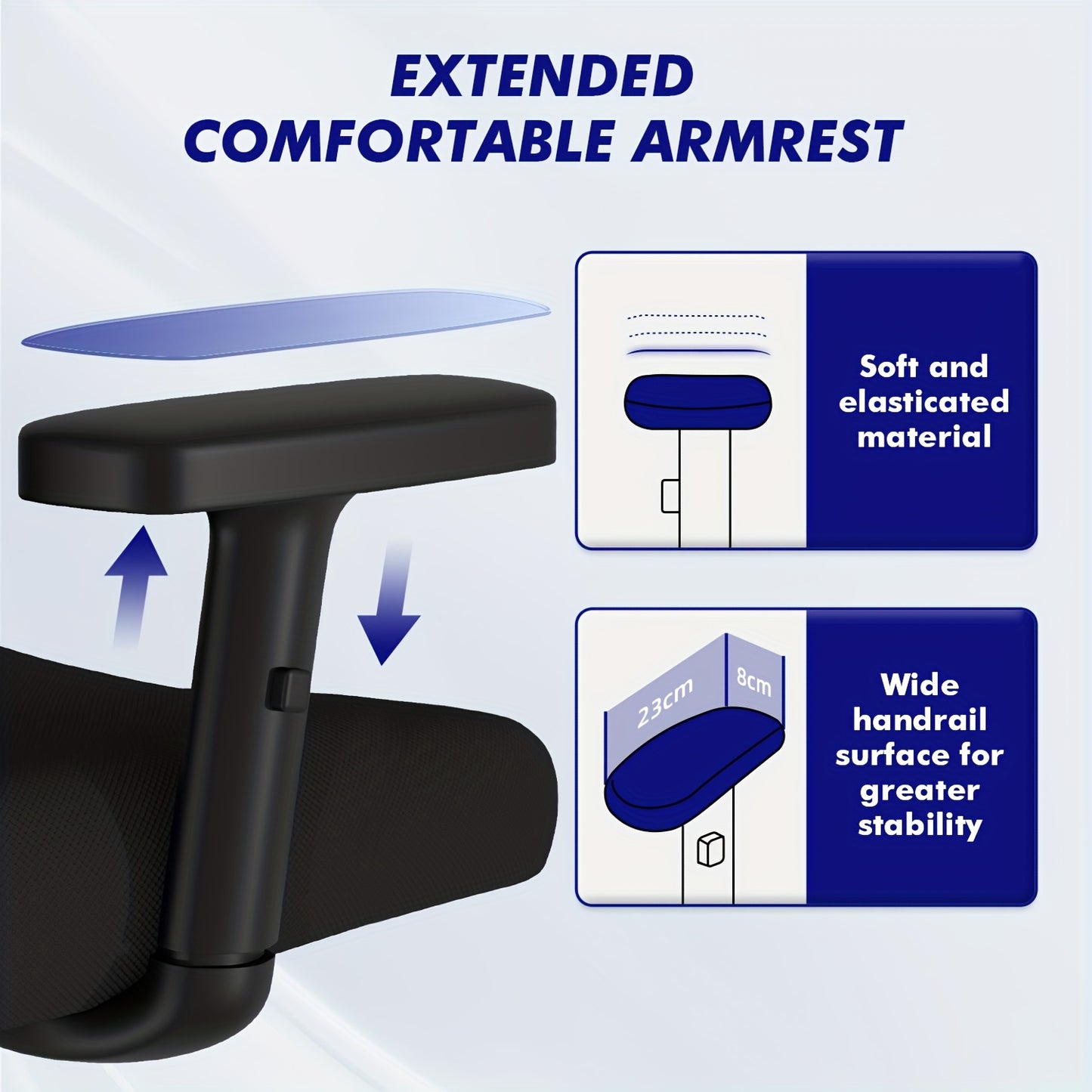Authmic Office Chair Features Ergonomic Design With Adjustable Armrests, 3D Lumbar Support, And A Headrest. This Executive Chair Includes Swivel Functionality And A Set Of Silent Casters, Supporting Up To 200 Kg.