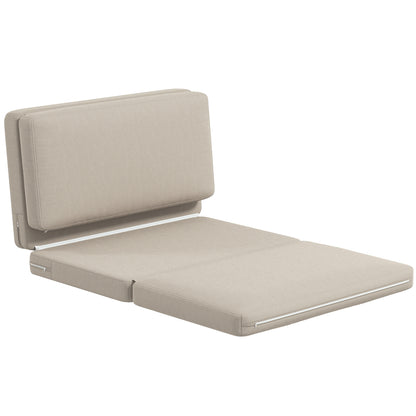 2-In-1 Uitschuifbare Relaxstoel – Slaapfauteuil – Logeerbed – Klapbed – Zitbed – 120 cm Breed – Duurzaam Beige Design