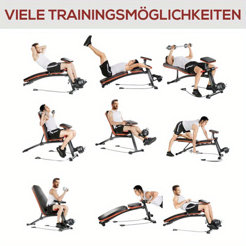 Fitnessbank – Halterbank – Trainingsbank – Bench Press Bank – Buikspierbank – Verstelbaar – Inklapbaar – Max 120 kg – Ergonomisch Comfort