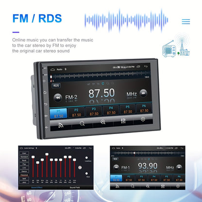 Autoradio – 2DIN Autoradio – Multimedia Speler – Navigatiesysteem – Touchscreen Radio – 7 Inch IPS Scherm – Draadloze CarPlay & Android Auto – Inclusief Achteruitrijcamera