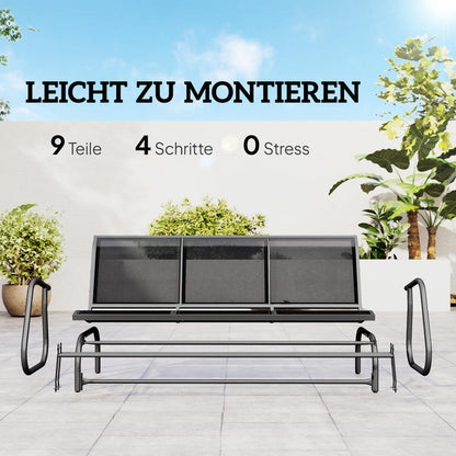 Tuinmeubelset – Bistroset – Tuinset – Buitenmeubilair – Terrasmeubilair – Duurzaam Metalen Frame – Comfortabele Schommelstoelen