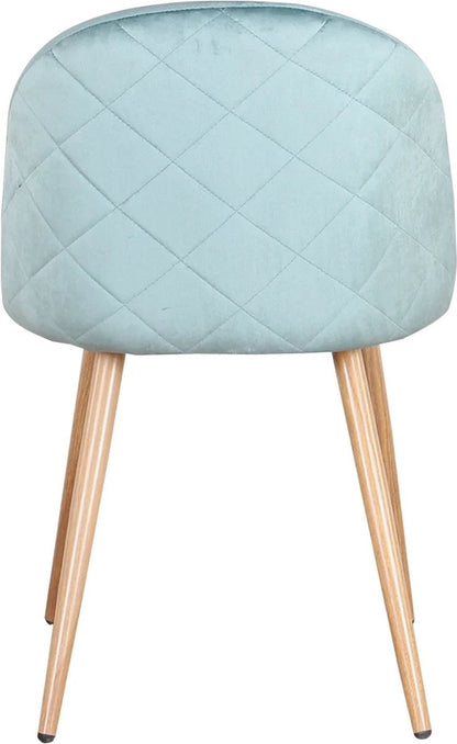 Eetkamerstoelen - Set van 2 - Aquablauw - Zachte fluwelen eetkamerstoelen zijn de perfecte combinatie van moderne elegantie, luxe comfort en duurzaamheid.