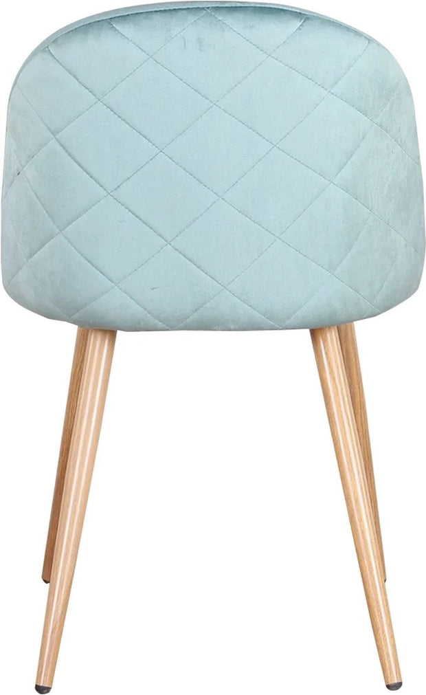 Eetkamerstoelen - Set van 2 - Aquablauw - Zachte fluwelen eetkamerstoelen zijn de perfecte combinatie van moderne elegantie, luxe comfort en duurzaamheid.