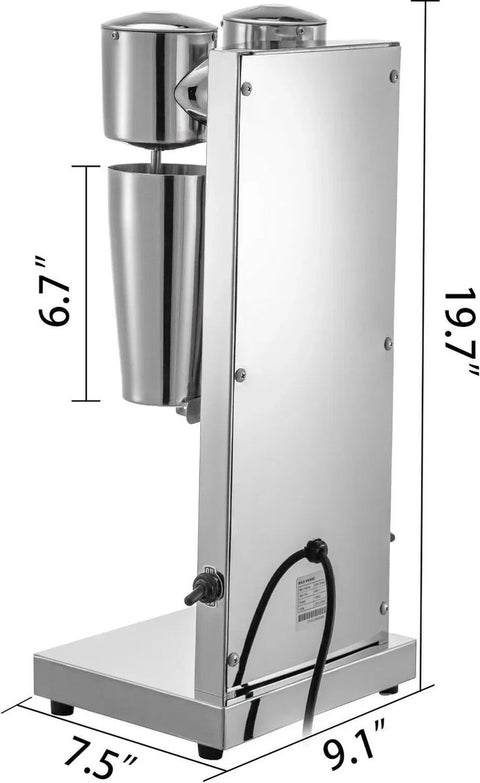 Milkshake Maker - Milkshake Machine - Smoothie Maker - RVS - 800ml - 180W - Mixer / Blender - Zelf doen - Keuken - Gezond