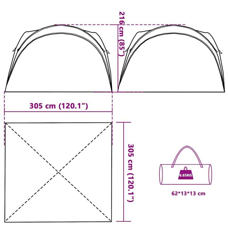 Partytent waterdicht wit