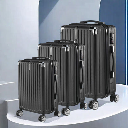 Koffer Set – Harde Koffer – Reiskoffer – Trolley – Bagage – 3 Delig – ABS Rigid Materiaal – 4 Zwenkwielen & Combinatieslot – 20/24/28 Inch
