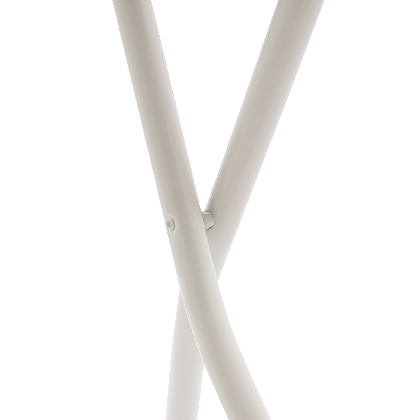 Barstoel – Barkruk – Barstoel Kruk – Barstoelen – Barkrukken – Inklapbaar – Gestoffeerde Zitting – Wit PU – Stalen Frame – Compact Opvouwbaar