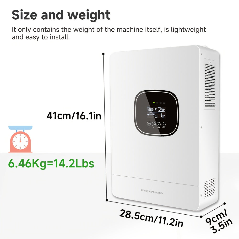 LVYUAN Solar Charging Inverter 60A Photovoltaic Charging 3600W Pure Sine Wave Compatible With 24V Battery With UPS Uninterruptible Power Supply LVYUAN Photovoltaic 100V Compatible Single-Phase Two-Wire Dedicated To Solar Powe