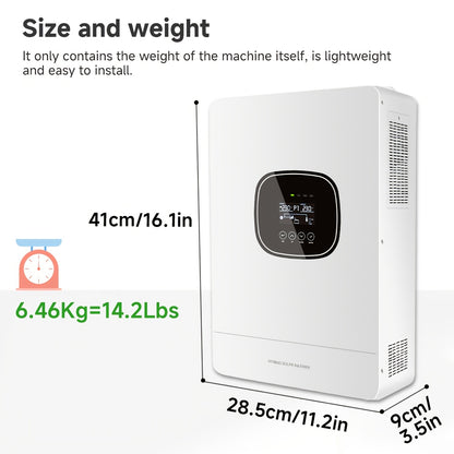 Zonne-Omvormer – Solar Inverter – Fotovoltaïsche Omvormer – UPS Voeding – 3600W Pure Sinus – 24V Batterij Compatibel – Ononderbroken Stroomvoorziening