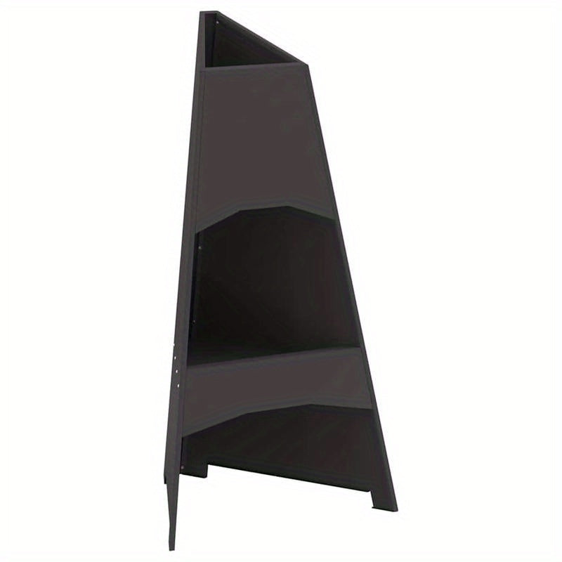 Buitenhaard – Vuurkorf – Terrashaard – Tuinhaard – Vuurpot – Zwart Staal – Piramidevorm – Geïntegreerde Ontsteker – Grote Stabiele Basis 50x45x95 cm