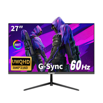 Gaming Monitor – Gaming Scherm – Multimedia Monitor – Professioneel Display – 27 Inch 4K IPS Scherm – FreeSync & Oogbescherming – Frameloos Design