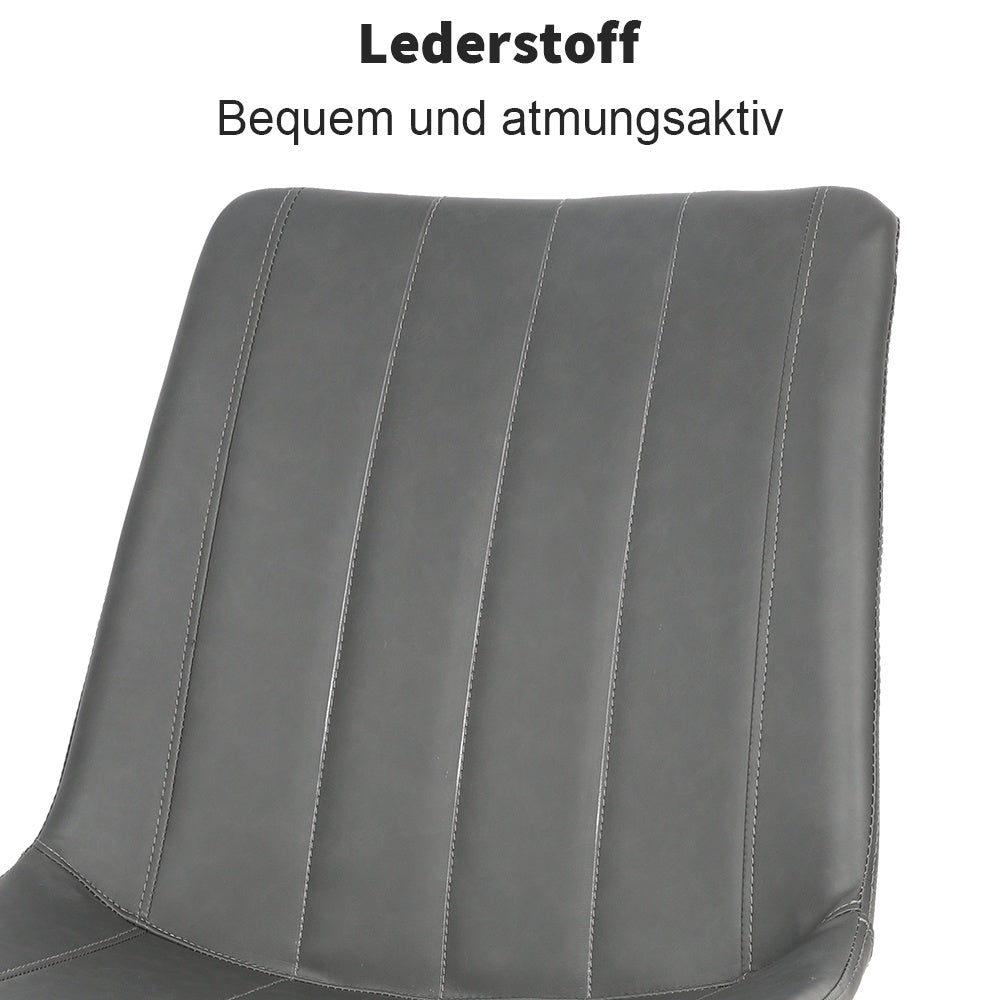 Eetkamerstoelen – Stoelen – Kuipstoelen – Dining Chairs – Keukenstoelen – Grijs – Ergonomisch Comfort – Metaal Met Poedercoating