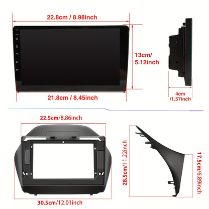 Android Autoradio – Multimedia Speler – Car Stereo – Touchscreen Radio – 2-DIN Headunit – 9 Inch IPS Scherm – Android 14 Systeem – Inclusief Camera & Microfoon