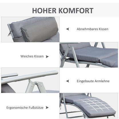 Outdoor Bistro Set – Tuinset – Balkonmeubilair – Terrasmeubilair – Buitenmeubilair – Duurzaam Metalen Frame – Onderhoudsvriendelijk Kunststof Tafelblad – Model 84B-184V01GY