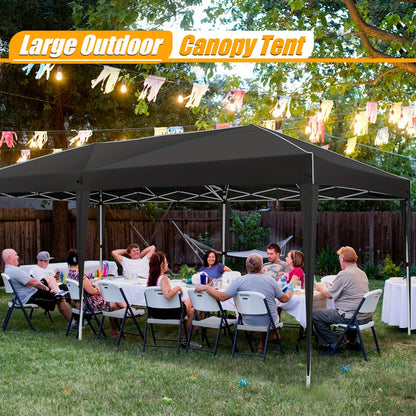 Pop-Up Gazebo – Tuin Tent – Evenementen Tent – Marktkraam Overkapping – 3X6 Meter – UV50+ Bescherming – Stevig Lichtgewicht Frame - QUORE