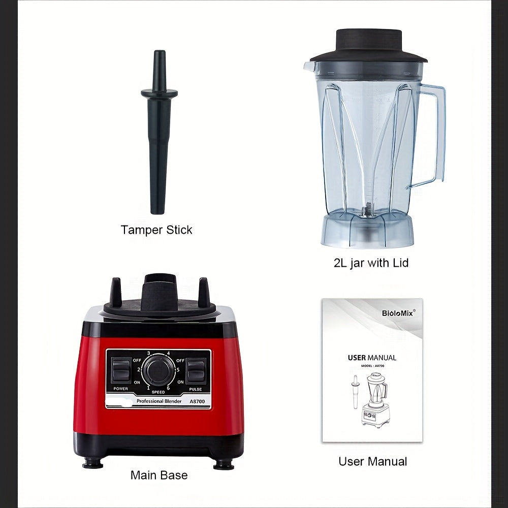 Blender – Smoothiemaker – Sapjesmaker – Keukenmixer – Mixer – 2200W Motor – Duurzaam Design