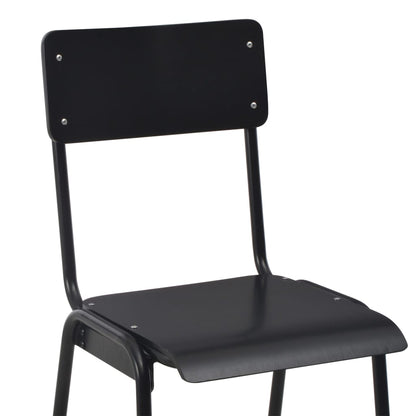 Barstoel – Barkruk – Barstoel Kruk – Barkrukken Set – Barstoelen – Set Van 4 – Multiplex Zitting – Stalen Poedergecoat Onderstel
