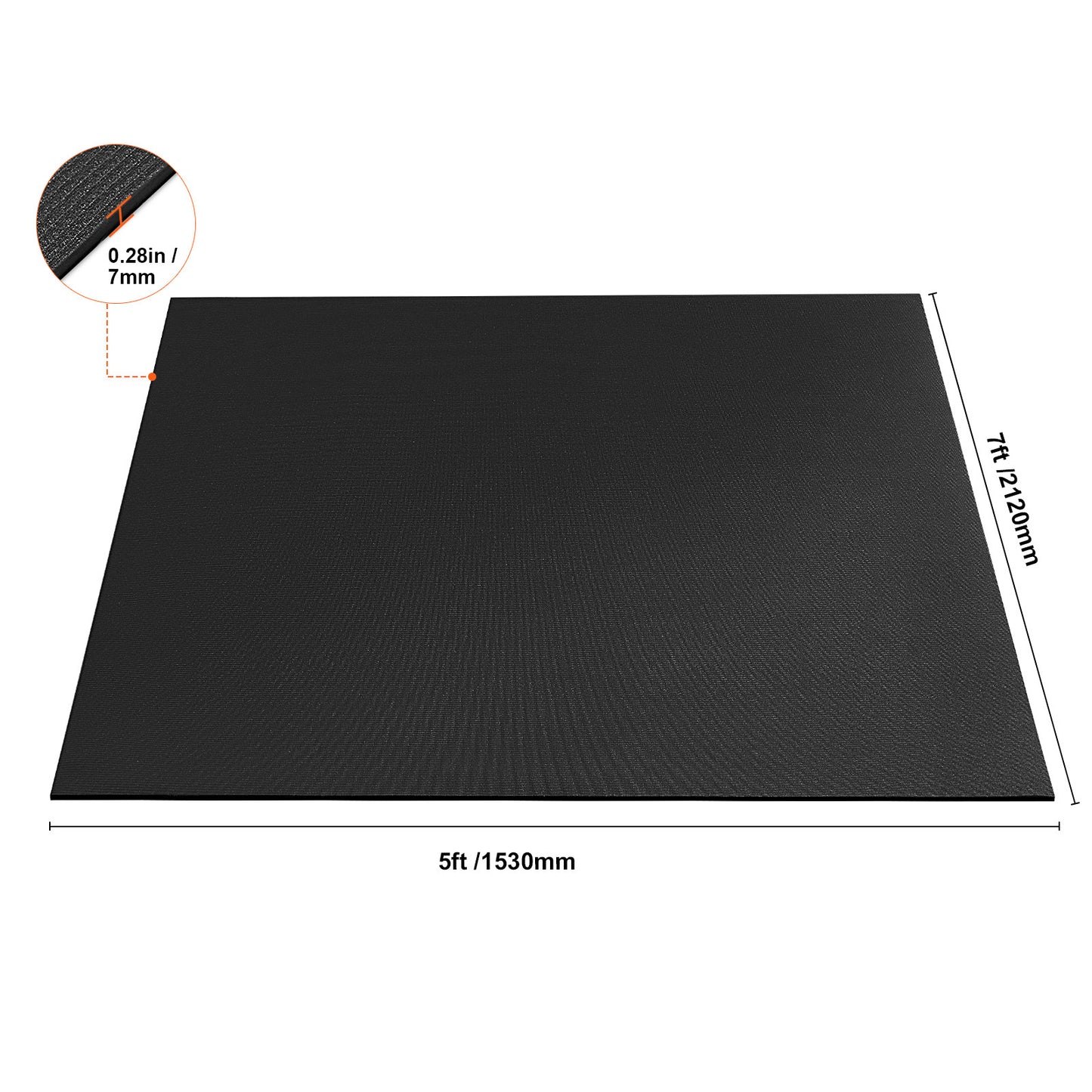 Yogamat – Fitnessmat – Sportmat – Pilatesmat – Trainingsmat – Extra Groot 213x152 cm – Antislip PVC Materiaal
