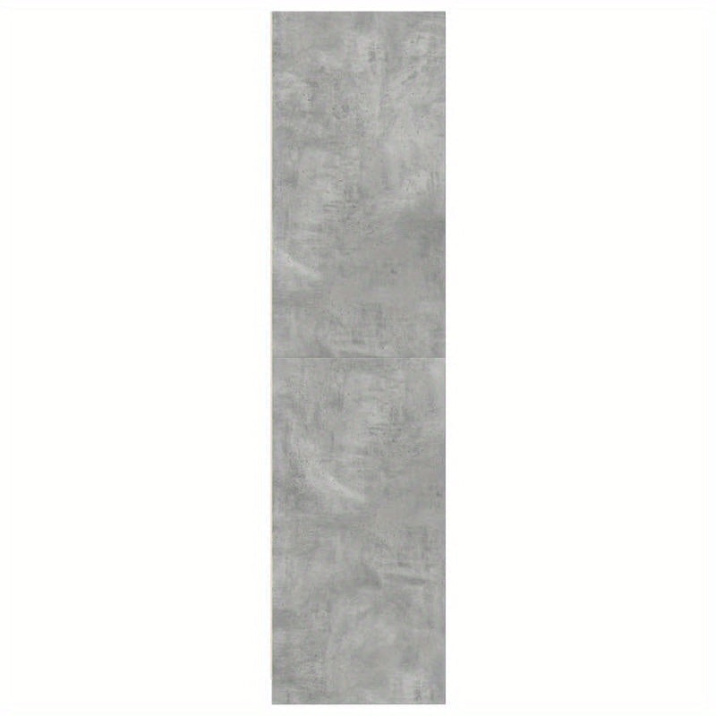 Kast – Opbergkast – Garderobekast – Kledingkast – Binnendeurkast – Betongrijs – Behandeld Hout – Weerbestendig – Compact 100x50x200 cm