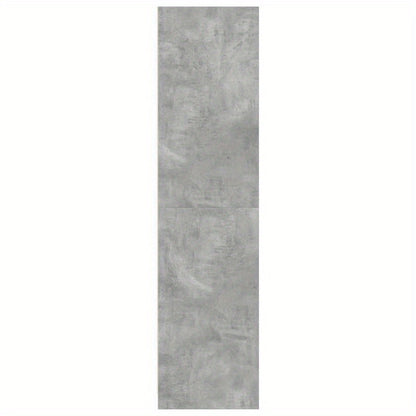 Kast – Opbergkast – Garderobekast – Kledingkast – Binnendeurkast – Betongrijs – Behandeld Hout – Weerbestendig – Compact 100x50x200 cm
