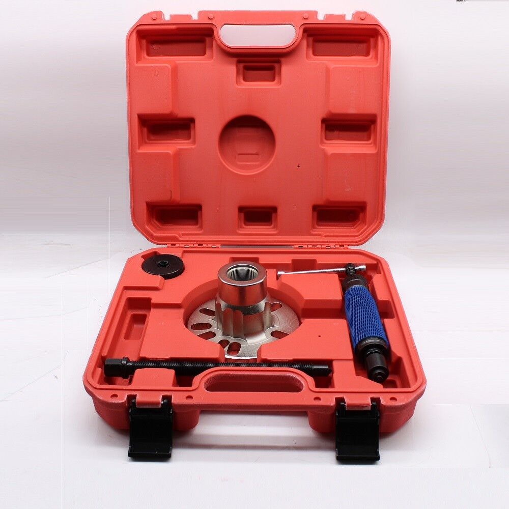 Hydraulische Wielnaaf Verwijderaar – Aandrijfas Trekker – Wielnaaf Uitdrijver – Hydraulische Pers – As Verwijderaar – 10 Ton Drukkracht – Voor 98-125 mm Boutcirkel – Rood