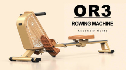 VOWVIT Rowing Machine for Home, Magnetic Rowing Machine with Wireless Monitor, 16 Resistance Levels, Compact Rowing Machine with 150kg Weight Capacity, Vertical Storage