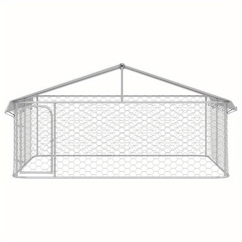 Outdoor kennel with roof 300x300x150cm suitable for multiple pets or medium to large dogs provides a spacious activity area stable structure easy to install