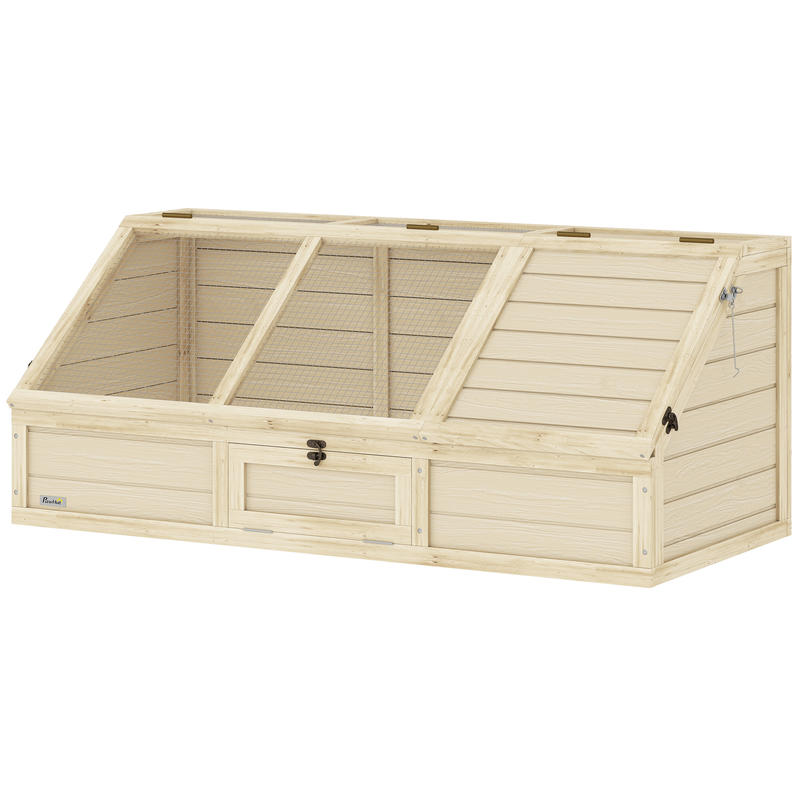 Natural Habitat Outdoor Turtle Enclosure & Small Animal Cage - Bottomless Easy-Access Turtle House with Spacious Habitat, Durable for rabbits, Turtles, for outdoor/ use - Natural Design (Compatible with Small Pets)