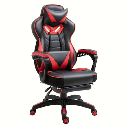 Gamingstoel – Gamestoel – Gaming Chair – Game Stoel – Bureaustoel – Ergonomisch – Verstelbare Hoogte – 360° Draaibaar – Handmatig Verstelbare Rugleuning – Zwart