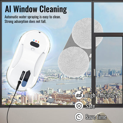 Household Window Automatic Water Spray Cleaning Robot Vacuum Cleaner Remote Control Electric Window Wiper Household Glass Wiper