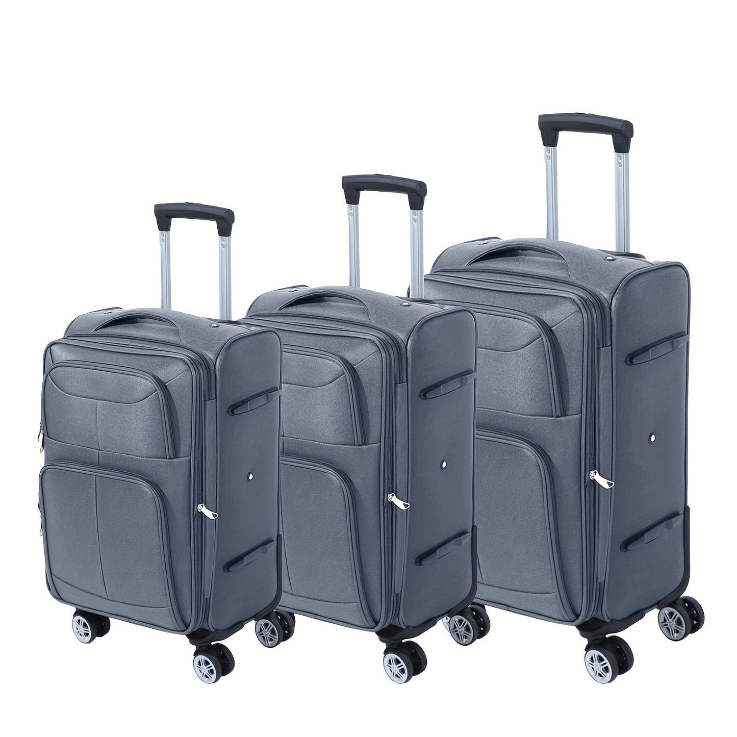 Kofferset – Reiskoffer – Trolley – Spinner – Handbagage – Oxford Stof – 3 Delig 20/24/28 Inch – Krasbestendig – 360° Draaibare Wielen