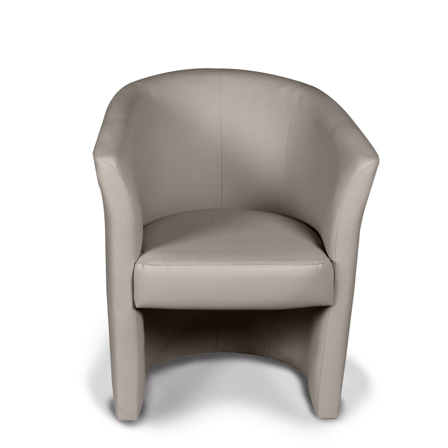 Dpanett Armchair, Upholstered Living Room Chair, Padded Seat with Eco-Leather Armrests, 64x63x76 cm, Available in 5 Colors