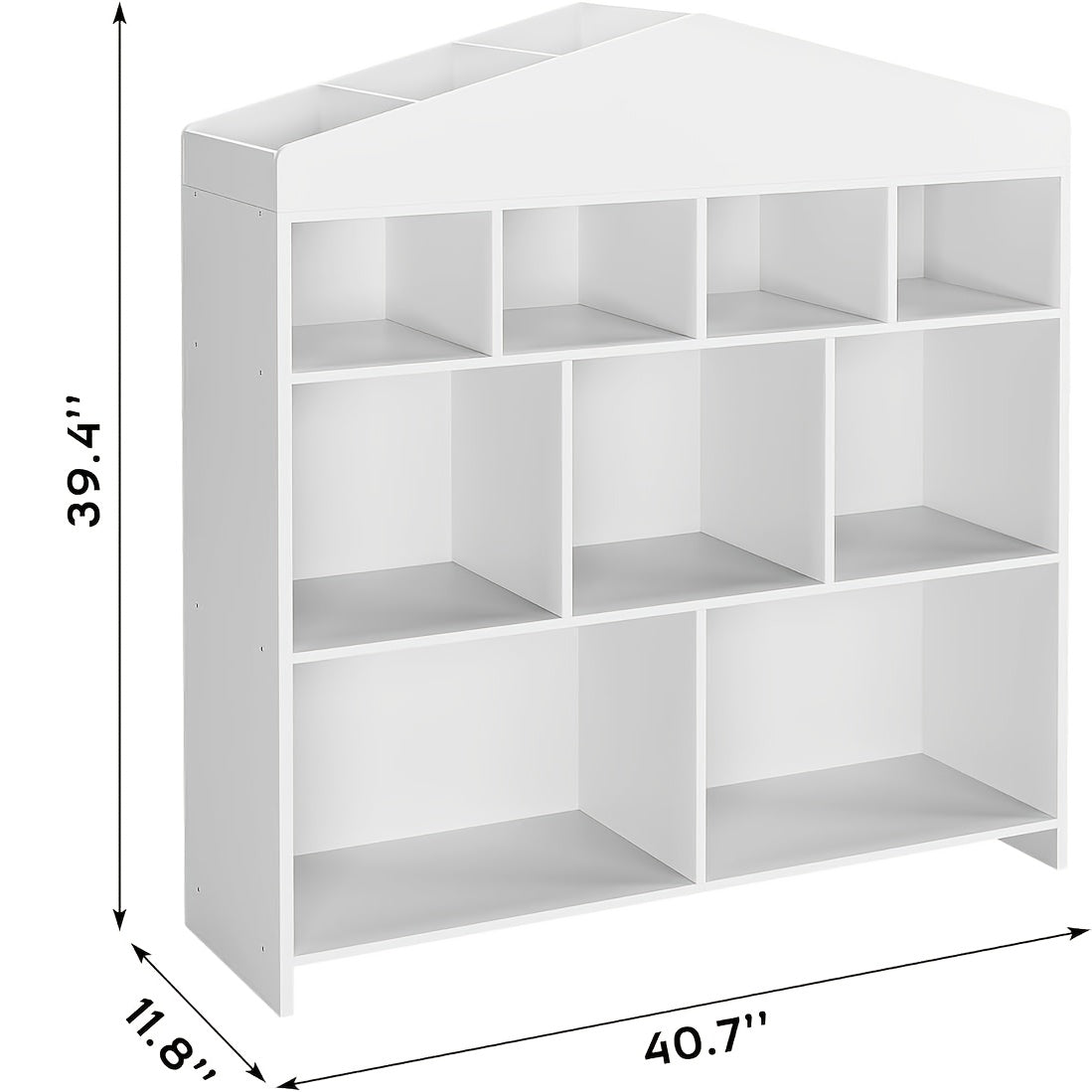 Boekenkast – Boekplank – Boekrekken – Boekenplanken – Boekenkasten – 40,7 Inch 9 Vakken – Duurzaam Niet-Hout Materiaal Natural Beige