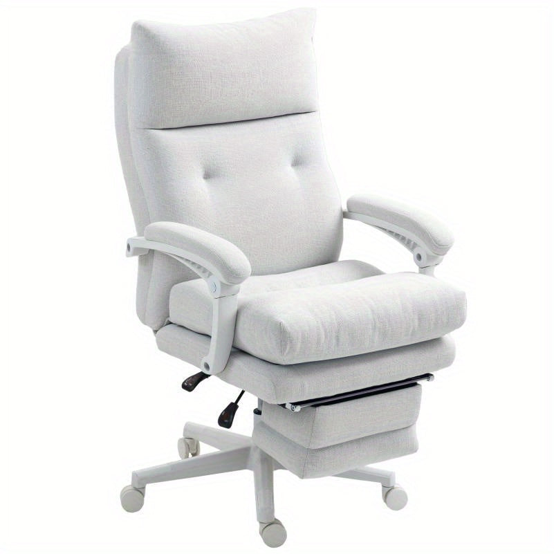 Ergonomische Hoge Bureaustoel – Bureaustoel Met Lendensteun – Draaistoel – Werkstoel – Gamestoel – Verstelbare Hoogte – Aluminium Frame – Comfortabele Armleuningen