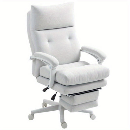 Ergonomische Hoge Bureaustoel – Bureaustoel Met Lendensteun – Draaistoel – Werkstoel – Gamestoel – Verstelbare Hoogte – Aluminium Frame – Comfortabele Armleuningen