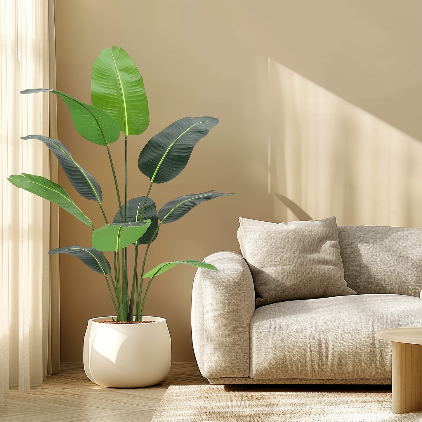 Kunstplanten Set – Nepplanten – Kunstbomen – Tropische Planten – Indoor Decoratie – 2 Stuks Met 152 cm Hoogte – Onderhoudsvrij & Realistisch
