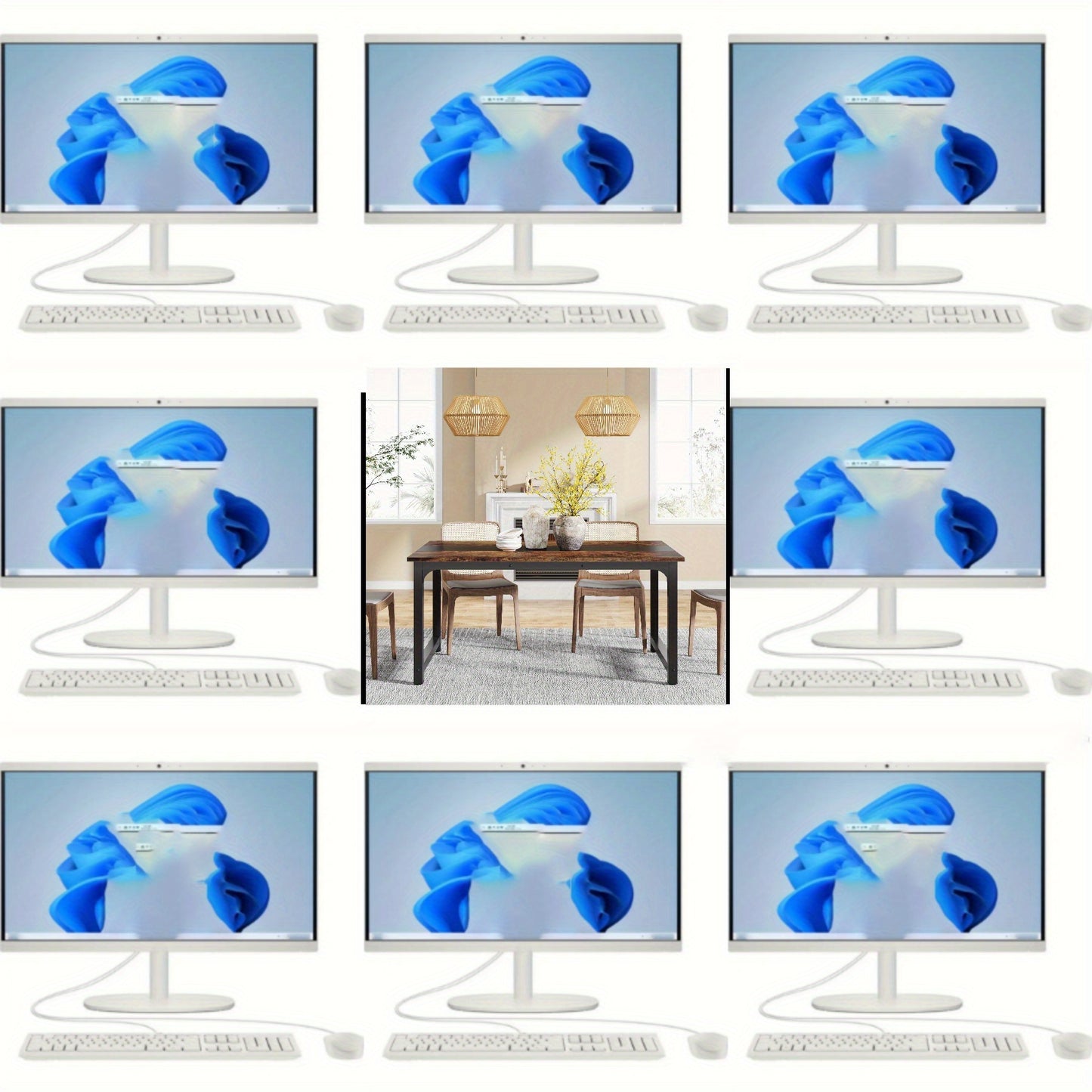Eettafel – Keukentafel – Dinertafel – Tafel – Eetkamertafel – Industrieel Design – 160x80 cm – Vintage Bruin Hout – Metalen Poten – Stevig & Ruim Voor 4-6 Personen