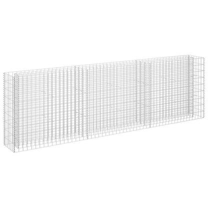Bloembak – Plantenbak – Kweekbak – Moestuinbak – Bloempot – Gegalvaniseerd Staal – 270x30x90 cm – Vorstbestendig – Lichtgewicht