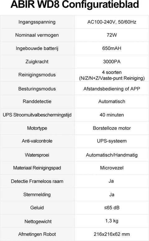 Raamreinigingsrobot - Robotraamreiniger - Slimme Ramenlapper - Voor Ramen & Tegels - Automatische Ramenwasser - Robot Ramen Lapper - Automatische Ramenlapper - Dubbele Watersproeier - Sensoren - App Bedienbaar - Thuis & Kantoor