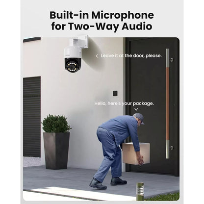 4K Beveiligingscamera Systeem – IP Camera – Surveillance Camera – CCTV Camera – Buiten Camera – AI Gezichts- en Bewegingsdetectie – PoE Eenvoudige Installatie – Witte Variant