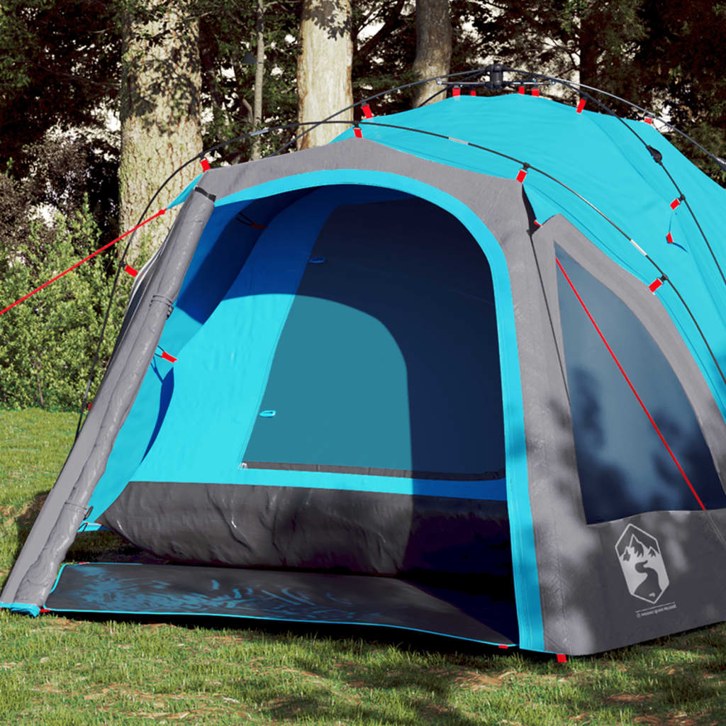 Campingtent – Kampeertent – Pop-up Tent – Outdoor Tent – Glamping Tent – Waterdicht Polyester – Quick-clip Systeem – Blauw