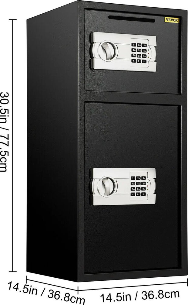 Kluis - Kluis Brandwerend - Geldkluis - Geld Kluis - Geldkluis Met Cijferslot - Geldkluis Met Sleutel - Geldkluis Groot - Dubbele Kluis - kluisje met cijferslot -