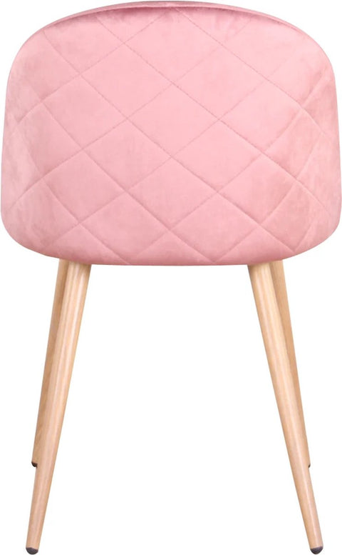 Eetkamerstoelen - Set van 6 - Roze - Zacht fluweel - Keuken - Vrijetijdsstoelen Zachte fluwelen eetkamerstoelen zijn de perfecte combinatie van moderne elegantie, luxe comfort en duurzaamheid.
